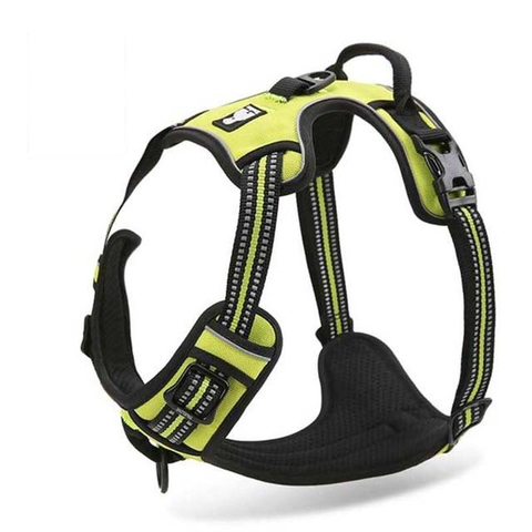 Image of Reflective Padded Nylon Dog Safety Harness