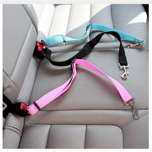 Durable Adjustable Pet Car Safety Seat Belt Leash For Dogs