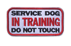 Service Dog "In Training" Embroidered Patch