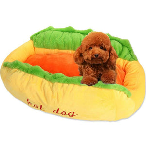 Washable Hot Dog Bed and Pet Sofa