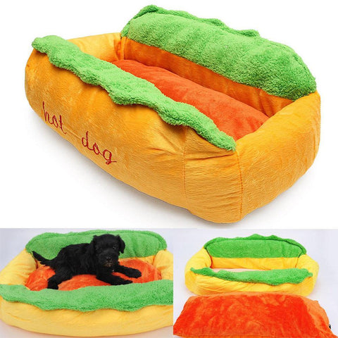 Image of Washable Hot Dog Bed and Pet Sofa