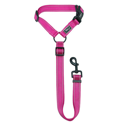 Image of Reflective Nylon Seat Belt Strap & Leash For Dogs