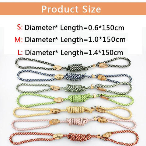 Image of All-In-One Nylon Adjustable Dog Collar/Leash for Small or Large Dogs