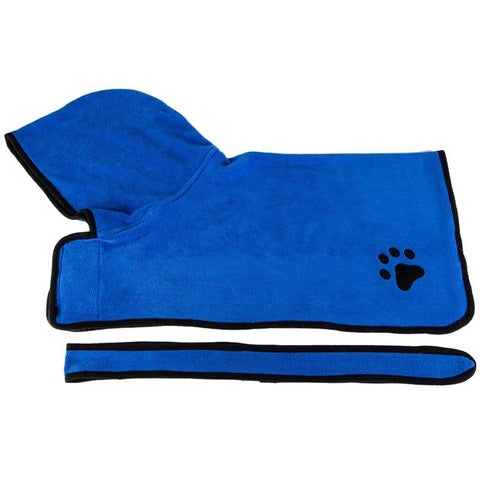Image of Super Absorbent Pet Dog Bathrobe and Towel
