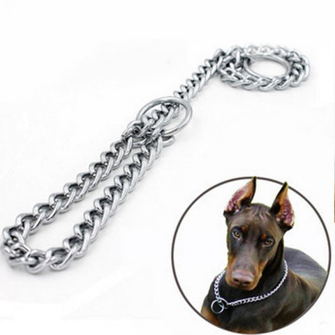 Image of Adjustable Stainless Steel Chain Dog Collar