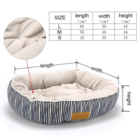 Image of Durable Fleece Cushion Pet Dog Bed