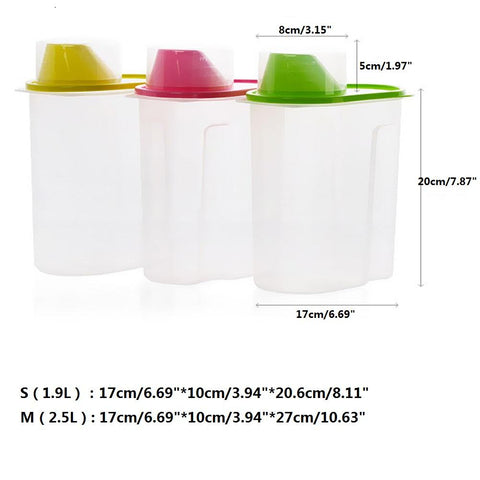 Image of Pet Dog Food Container With Measuring Cup
