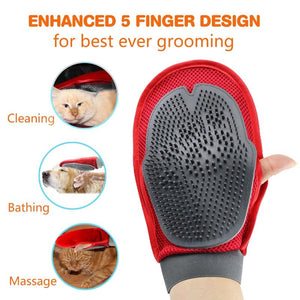 Pet Hair Massage Brush Glove
