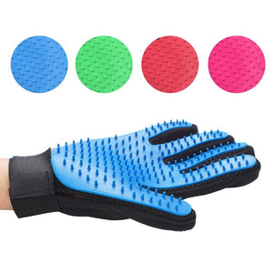 Silicone Pet Deshedding Grooming Gloves