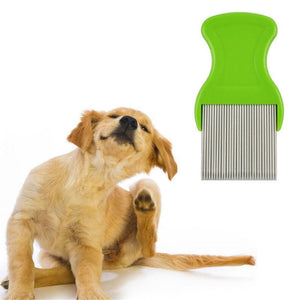 Pets Hair Dirt and Pest Remover Steel Tooth Comb