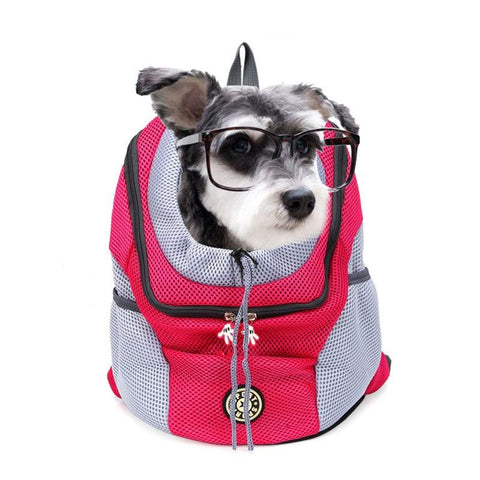 Image of Portable Front & Back Pet Carrier Pack Bag