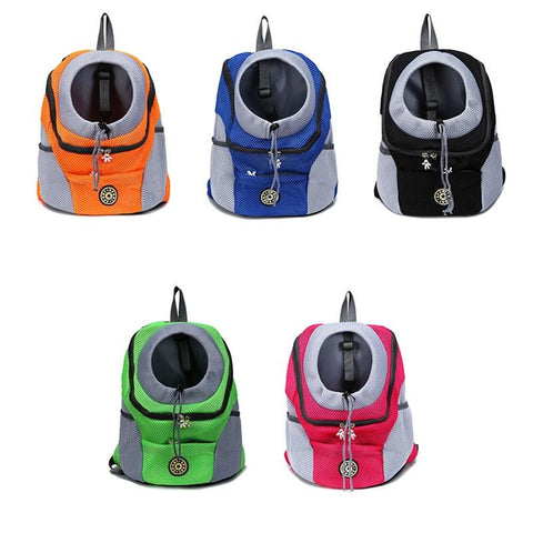 Image of Portable Front & Back Pet Carrier Pack Bag