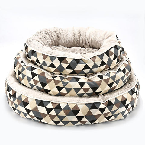 Image of Washable Round Pet Dog Cushion Bed
