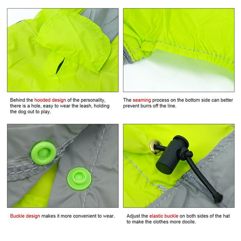Image of Coast FX Waterproof Dog Safety Raincoat