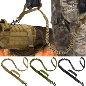 No-Pull Bungee Army Tactical Dog Leash