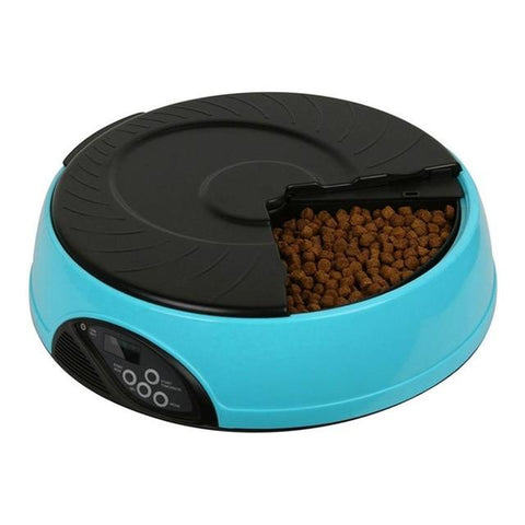 Image of 6-Meal Automatic Pet Dog Feeder With Recorder
