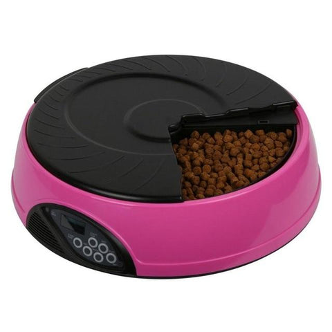 Image of 6-Meal Automatic Pet Dog Feeder With Recorder
