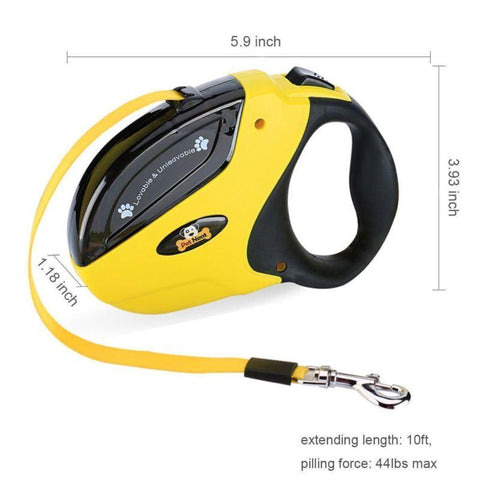 Image of Retractable 10 Ft Dog Walking Leash For Small Dogs