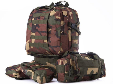 Image of 4-in-1 Molle Outdoor Military Tactical Bag
