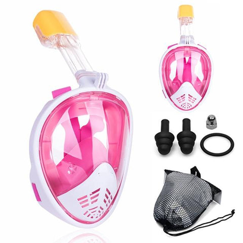 Image of 2019 New Underwater Scuba Anti Fog Full Face Diving Mask Snorkeling Set Respiratory masks Safe and waterproof Swimming Equipment